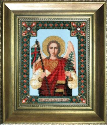 Б-1110 Икона Михаила Архистратига Набор для вышивки бисером - 1