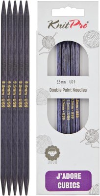 19026 Спицы носочные 5,50 мм J'adore Cubics KnitPro 20 см - 1 19026 Спицы носочные 5,50 мм J'adore Cubics KnitPro 20 см - 1