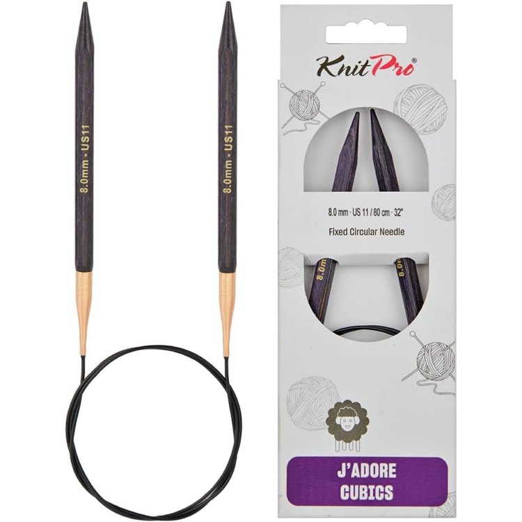 19102 Спицы круговые J'adore Cubics KnitPro 100 см, 8.00мм - 1 19102 Спицы круговые J'adore Cubics KnitPro 100 см, 8.00мм - 1