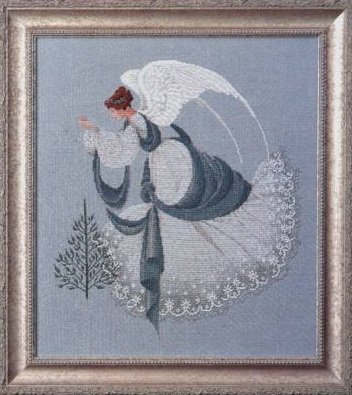 LL22 Ice Angel // Крижаний Ангел. Схема для вишивки хрестиком на папері Lavender &amp; Lace - 1
