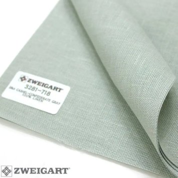 3281/718 Тканина для вишивання фасована Cashel Linen Aida 28 ct. Zweigart 55х70 см - 1