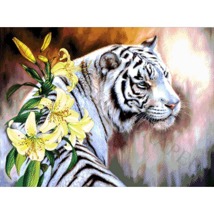 53-3072-НБ Бенгальський тигр. Набір для вишивання бісером ТМ Токарєва А. - 1