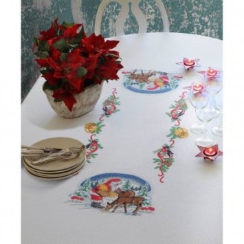 Набор для вышивки скатерти Ужин для оленей Anchor арт. 03506 - 1