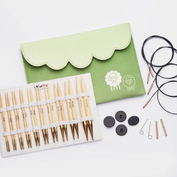 22553 Набор съемных круговых спиц Deluxe Bamboo KnitPro - 1