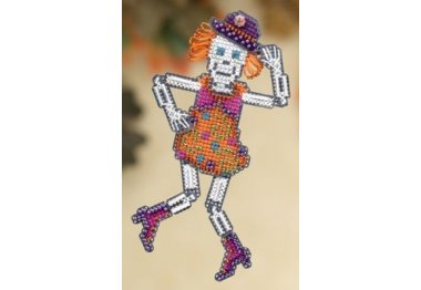 вишивка гладдю MH189202 Місіс Бонс. Набір для вишивки в змішаній техніці Mill Hill