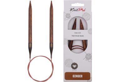 спиці для в'язання 31117 Спиці кругові Ginger KnitPro, 100 см, 9.00 мм