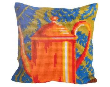 5013 Orange Tea Pot. Набір для вишивки хрестиком Collection D'Art - 1
