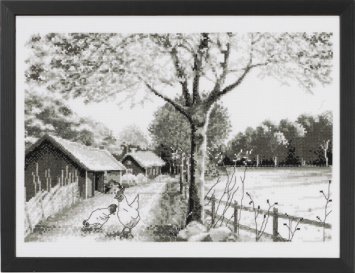 90-8803 Деревня (Country. Набор для вышивания крестом PERMIN - 1