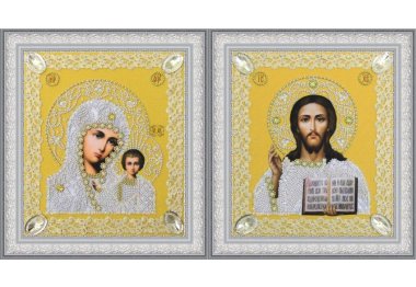  Набор для вышивки бисером Набор венчальных икон (золото) Р-365 ТМ Картины бисером