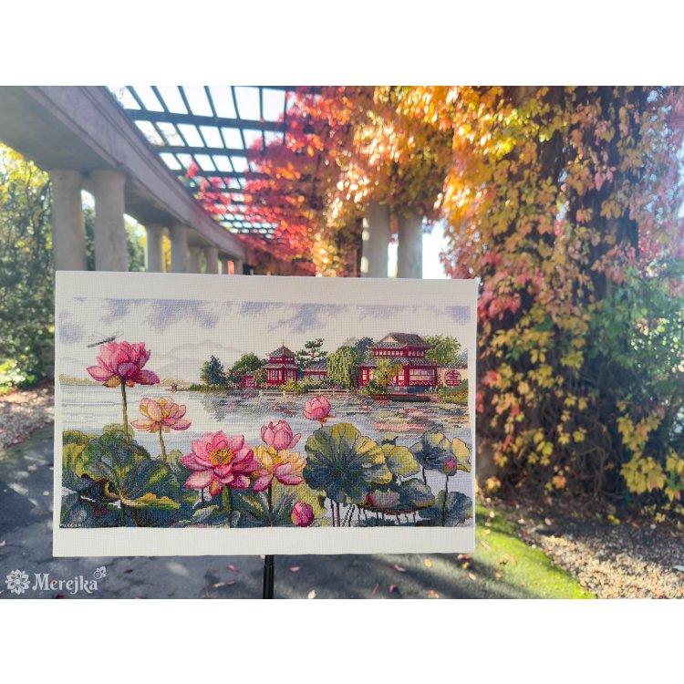 K-281 Lotus Dreams. Набір для вишивки хрестом Мережка - 2