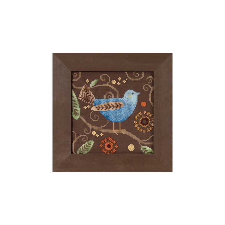 DM301811 Голубая птица. Набор для вышивки в смешанной технике Mill Hill - 1