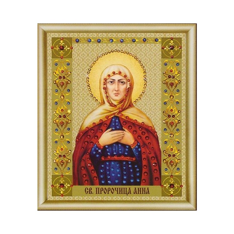 КС-120 Икона святой пророчицы Анны Набор картина стразами - 1