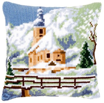 PN-0021806 Церковь в снегу. Набор для вышивки крестом Vervaco - 1