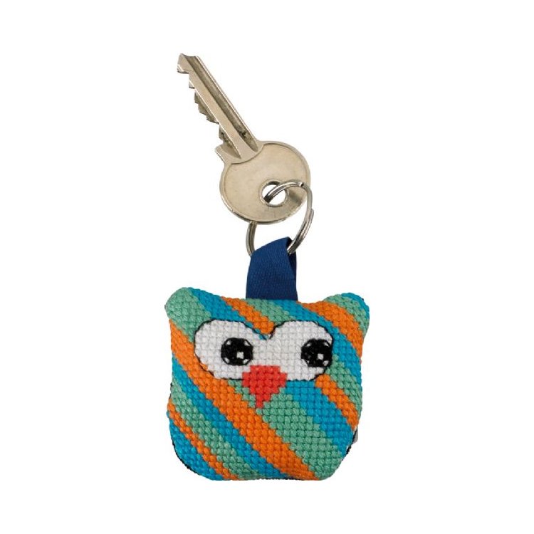 11-6110 Брелок Сова. Набір для вишивання хрестом PERMIN - 1 11-6110 Брелок Сова. Набір для вишивання хрестом PERMIN - 1