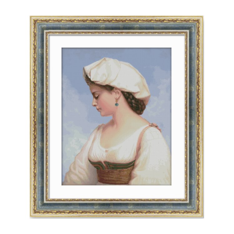 Л-005 Італійська дівчина. Набір для вишивки хрестиком LadyDi - 1 Л-005 Італійська дівчина. Набір для вишивки хрестиком LadyDi - 1