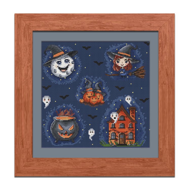 N107 Хэллоуин. Набор для вышивки крестом Кольорова - 1