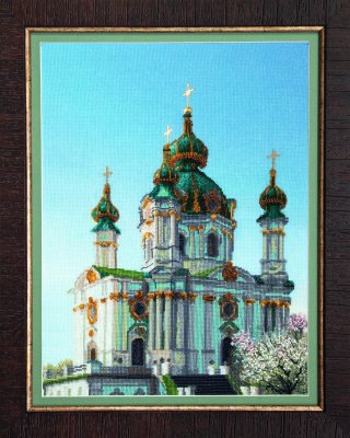 РК-072 Андреевская церковь Набор для вышивания крестом - 1