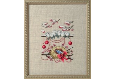 NC276 Winter Nest//Зимове гніздо. Схема для вишивки хрестиком на папері Nora Corbett NC276 Winter Nest//Зимове гніздо. Схема для вишивки хрестиком на папері Nora Corbett