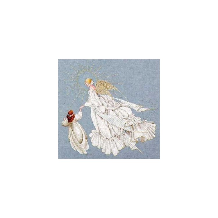 LL28 Angel of Mercy // Ангел Милосердя. Схема для вишивки хрестиком на папері Lavender &amp; Lace - 1