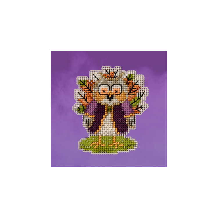 MH182323 Сова-індик. Набір для вишивки в змішаній техниці Mill Hill - 1