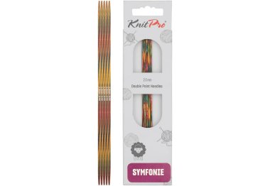 спиці для в'язання 20101 Спиці шкарпеткові Symfonie Wood KnitPro, 15 см, 2.00 мм
