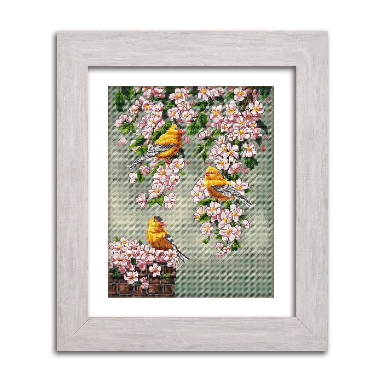 N017 Мелодія весни. Набір для вишивки хрестом Кольорова - 1 N017 Мелодія весни. Набір для вишивки хрестом Кольорова - 1