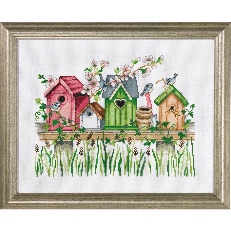 92-0310 Полиця для шпаківень (Birdhouse shelf. Набір для вишивання хрестом PERMIN - 1