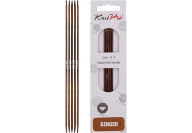 спицы для вязания 31003 Спицы носочные Ginger KnitPro, 15 см, 2.50 мм