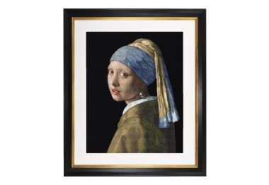  582.05 Girl with a Pearl Earring Black Aida. Набор для вышивки крестом Thea Gouverneur