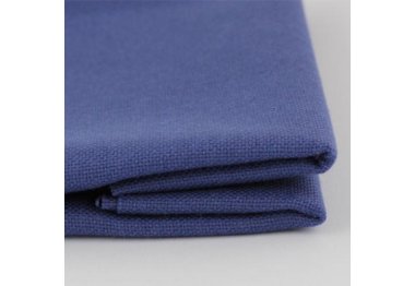  Ткань для вышивания ТПК-190-1 3/77 Оникс (домотканое полотно №30), темно-синий, 48% хлопок,52% п/э, 50*50см