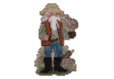 вышивка гладью MH202332 Киви Санта. Набор для вышивки в смешанной технике Mill Hill