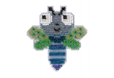 вишивка гладдю MH212214 Стрекоза. Набір для вишивки в змішаній техниці Mill Hill