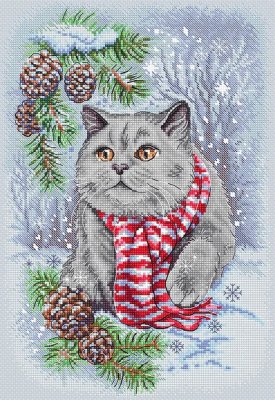Набір для вишивки хрестиком L8997 Winter Cat. Letistitch - 1