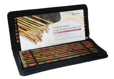  20243 Набір дерев`яних прямих спиць 30 см Symfonie Wood KnitPro