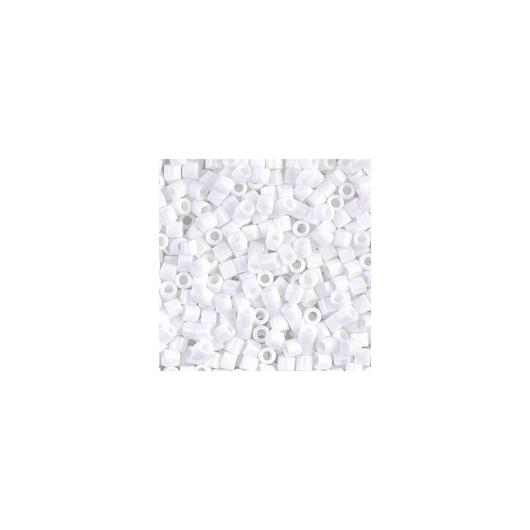 DBL-200 Бісер Miyuki Delica Beads 8/0 (натуральний, білий) - 1