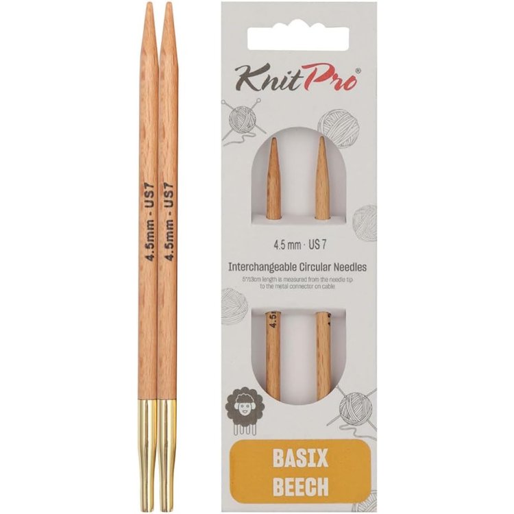 35636 Спиці знімні Basix KnitPro, 4.50 мм - 1 35636 Спиці знімні Basix KnitPro, 4.50 мм - 1
