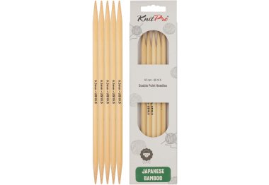 спиці для в'язання 22133 Спиці шкарпеткові Bamboo KnitPro, 20 см, 6.50 мм