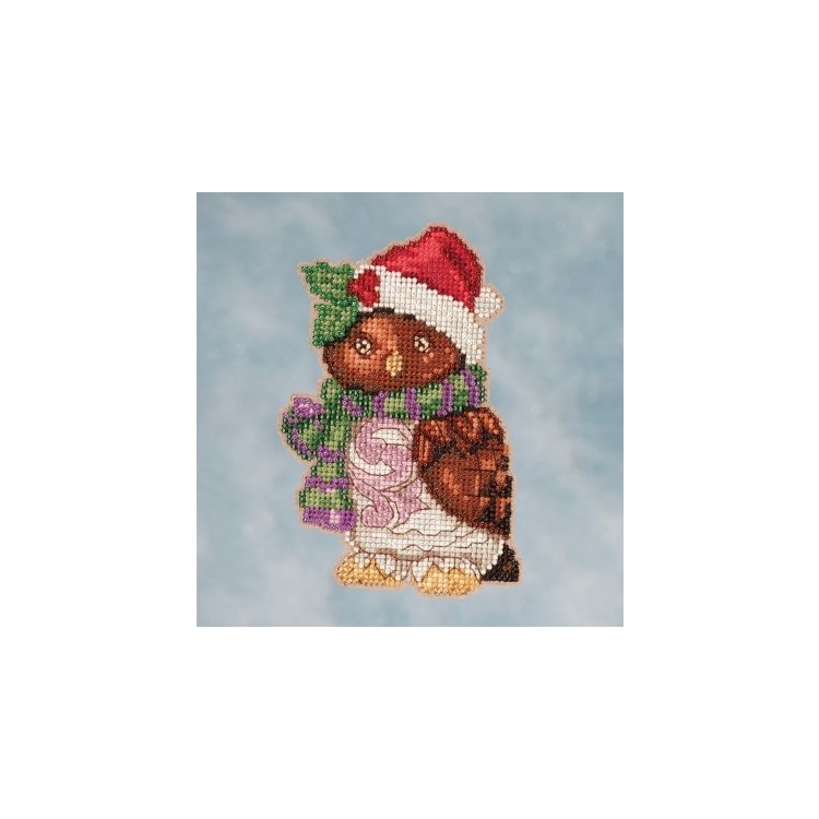 JS201616 Сова. Набор для вышивки в смешанной технике Mill Hill - 1