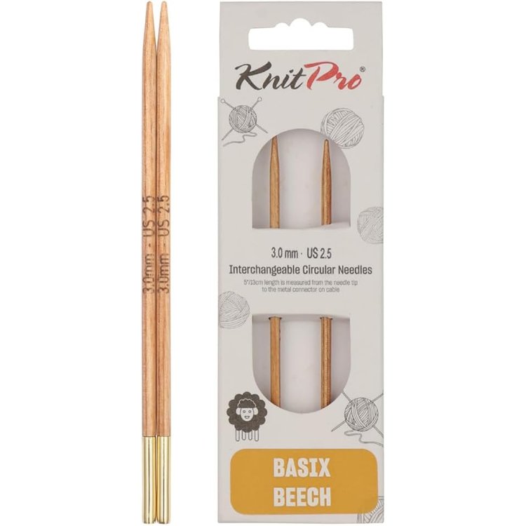 35651 Спиці знімні короткі Basix KnitPro, 3.00 мм - 1 35651 Спиці знімні короткі Basix KnitPro, 3.00 мм - 1