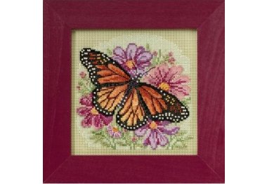 вышивка гладью MH145105 Крылатый монарх. Набор для вышивки в смешанной технике Mill Hill