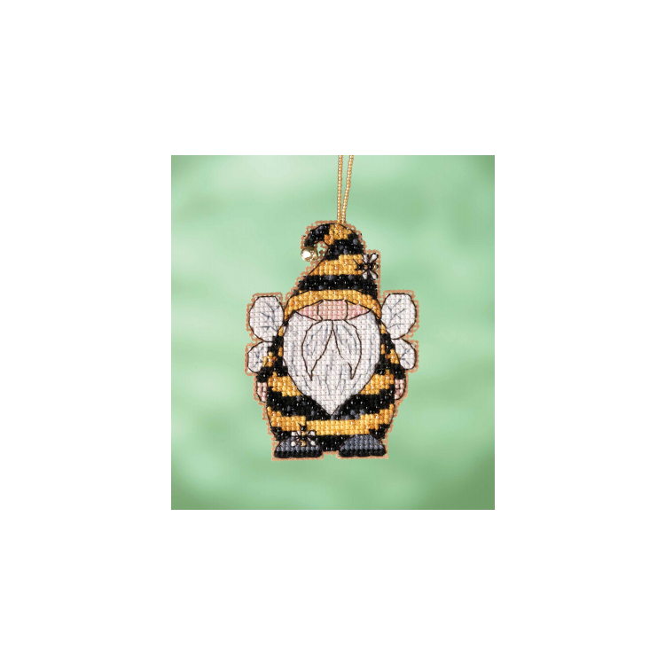 MH162211 Бджолиний гном. Набір для вишивки в змішаній техниці Mill Hill - 1