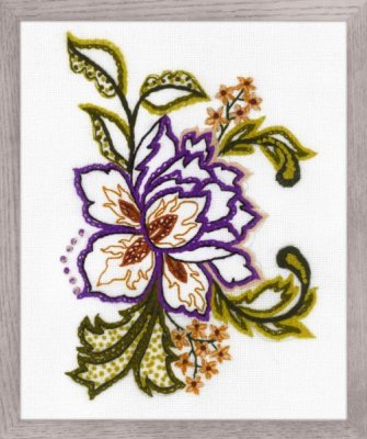 1687 Цветочный этюд. Набор для вышивки крестом Риолис - 1