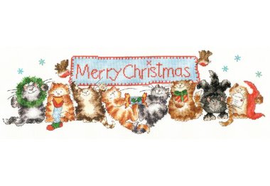  XMS30 Набор для вышивания крестом Merry Catmas "Веселых кошек" Bothy Threads