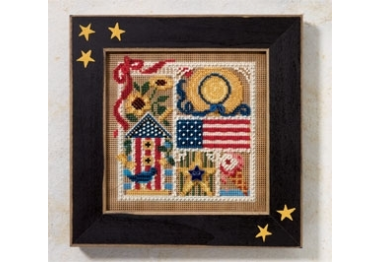 вышивка гладью MH146104 Летний Сэмплер. Набор для вышивки в смешанной технике Mill Hill