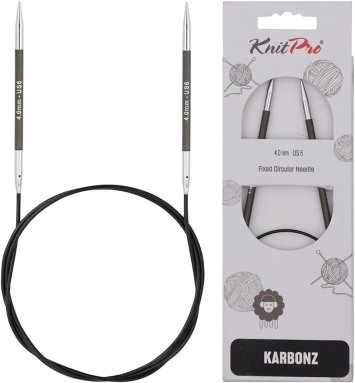 41188 Спицы круговые Karbonz KnitPro 80 см 4.00 мм - 1 41188 Спицы круговые Karbonz KnitPro 80 см 4.00 мм - 1