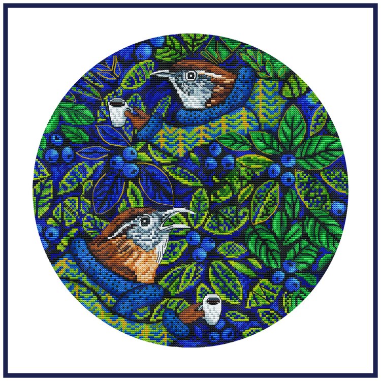 Набор для вышивки крестом Черника Ksenya project 10-011 - 1