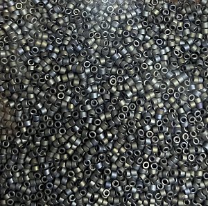 DB-307 Бісер Miyuki Delica Beads 11/0 (металік райдужний темно-сірий) - 1
