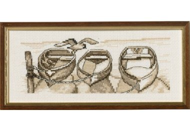  13-8142 Лодки. Набор для вышивания крестом PERMIN