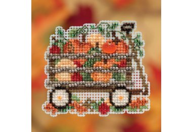 вышивка гладью MH181924 Тележка с урожаем. Набор для вышивки в смешанной технике Mill Hill вышивка гладью MH181924 Тележка с урожаем. Набор для вышивки в смешанной технике Mill Hill