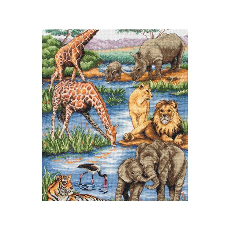 Африканская дикая природа. Набор для вышивки крестом арт. 01212 - 1